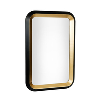 CONTRASTO MIRROR POLYURETHANE BLACK GOLD 71xH107cm E1 PRC