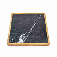 BILBAO TRAY CUTTING MARBLE BAMBOO BLACK WHITE NATU