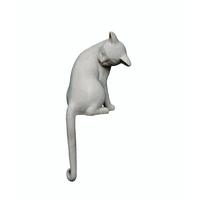 SITTING CAT DECO CAT ARTIFICIAL STONE GREY LIGHT 3