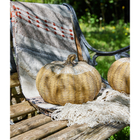 PEPO DECO PUMKIN POLYRESIN NATURAL D22,5xH16cm PRC