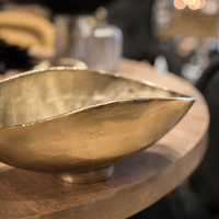 FLOW BOWL ALUMINIUM GOLD 43x25xH16cm IN