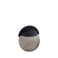 GRIZIO BOWL WITH LID ALUMINIUM MUD BLACK 15x15xH19