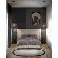 SHYLA CARPET OVAL BLACK 140x210cm IN