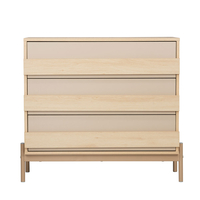 CAPPUCINO COMMODE CHIPBOARD WITH MELAMINE CARTA SONOMA METAL LATTE E1 PRC