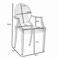 GARDE CHAIR ACRYLIC TRANSPARENT PRC