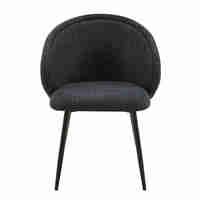 FIGARO CHAIR ARMCHAIR FABRIC ANTRACITE METAL BLACK E1 PRC