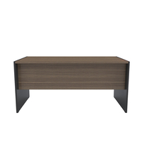 ANGLE DESK MELAMINE WALNUT BLACK 160x75xH75cm E1 PRC