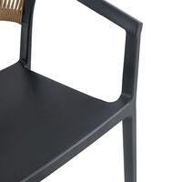 CONCORD CHAIR PP BLACK LATTE PRC