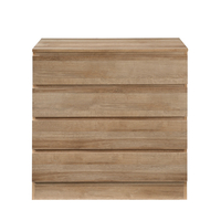 POLO COMMODE 4DRAWERS CHIPBOARD WITH MELAMINE CARTA OAK E1 MY