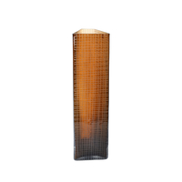 GRAVIR HONEY VASE GLASS BROWN 15,5x11,5xH43,5cm PR