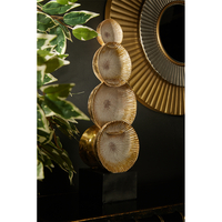 KESA DECO TOTEM POLYRESIN GOLD BLACK 15,5x11,5xH49