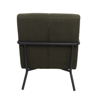 KIOTO ARMCHAIR FABRIC OLIVE GREEN DARK METAL BLACK PRC