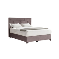 BRICK BED WITH STORAGE (FOR MATTRESS 160x200cm) FABRIC MUSHROOM 05-450 FABRIC E1