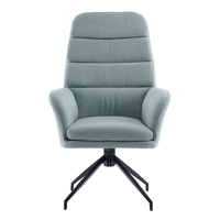 GIRAR ARMCHAIR SWIVEL FABRIC MINT METAL BLACK PRC