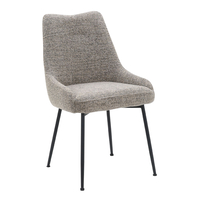 DON CHAIR FABRIC BROWN LIGHT YELLOW METAL BLACK E1 PRC