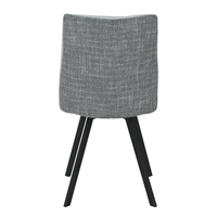DUE FACCE CHAIR FABRIC CREAM GREY METAL BLACK E1 PRC