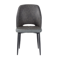 BOUTON CHAIR FABRIC GREY METAL BLACK PRC