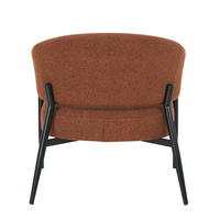 MORITZ ARMCHAIR FABRIC TERRACOTTA METAL BLACK E1 PRC