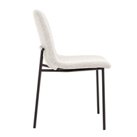 BRICK CHAIR FABRIC CREAM METAL BLACK E1 PRC
