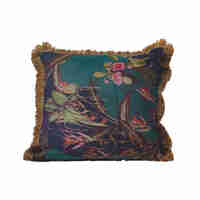BLOSSOM DECOR CUSHION VELVET POLYESTER MULTICOLOR