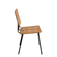 CATRIDGE CHAIR PE WOVEN NATURAL BLACK 49x51xH83,5cm PRC