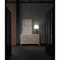 KRISNA SIDEBOARD WOOD MANGO MINT ANTIQUE WASHED 150x45xH86cm IN