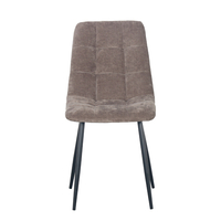 NATURE CHAIR FABRIC LATTE METAL BLACK PRC