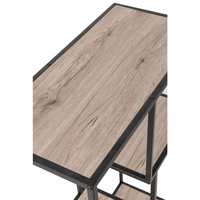 PLEGMA BOOKCASE MDF SONOMA BLACK 69x33xH113,5cm E1 PRC