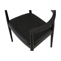 FUJI CHAIR WOOD RUBBERWOOD BLACK FABRIC PRC