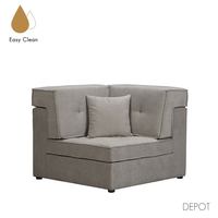 MEXICO CORNER EASY CLEAN FABRIC GREY E1 EU