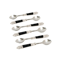 ROYAL SPOON STEEL RESIN BLACK 15x2,5xH1cm IN