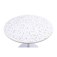 NOUGAT TABLE ROUND TABLE METAL TERRAZZO SINTERED S