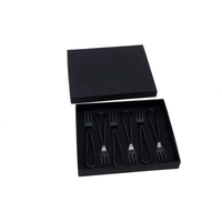 MATT FORK STEEL BLACK 13x2xH1cm IN