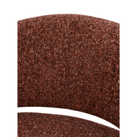 MORITZ ARMCHAIR FABRIC TERRACOTTA METAL BLACK E1 PR