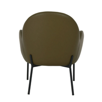 SCOTCH ARMCHAIR FABRIC GREEN OLIVE GREEN METAL BLACK E1 PRC