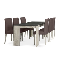 INTRO TABLE MELAMINE CEMENT DARK SONOMA DARK E1 EU