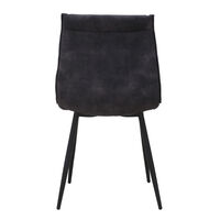 LINEA CHAIR FABRIC ANTRACITE METAL BLACK E1 PRC