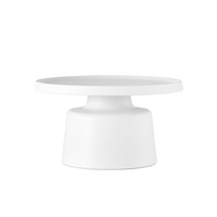 AMAR COFFEE TABLE SET 2PCS METAL WHITE 50x50xH50cm