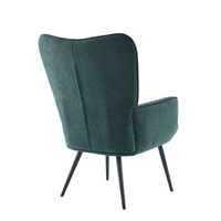 MANIFEST ARMCHAIR FABRIC PETROL METAL BLACK PRC
