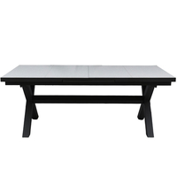 SORPRESA TABLE ALUMINIUM TERRAZZO GREY DARK 202x10