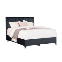 STICKS BED WITH STORAGE (FOR MATTRESS 160x200cm) VELVET GREY 26-911 E1 TR
