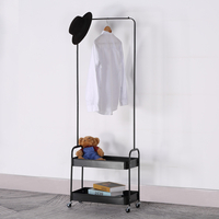 ARMARIO WARDROBE METAL BLACK 56x31xH152cm PRC