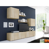 LOVIS WALL UNIT BASE MELAMINE SONOMA 120x42xH43cm E1 EU
