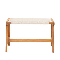 MESH STOOL HIGH DENSITY POLYETHYLENE WHITE NATURAL 57x41xH35,5cm VN