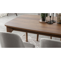 WOOD TABLE MELAMINE WALNUT E1 TR