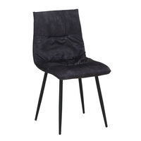 LINEA CHAIR FABRIC ANTRACITE METAL BLACK E1 PRC
