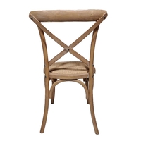 AUGUST CHAIR WOOD RUBBERWOOD WALNUT RATTAN NATURAL PRC
