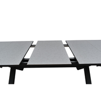 SORPRESA TABLE ALUMINIUM TERRAZZO GREY DARK 202x10