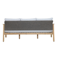 FREELAND LOUNGE SET 1+2+1 WOOD ACACIA NATURAL GREY