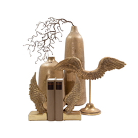 BOTELLA VASE ALUMINIUM GOLD 15x15xH51cm IN